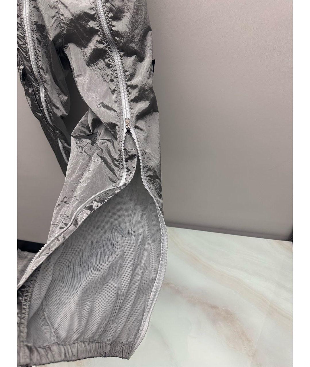 STONE ISLAND Серые повседневные брюки, фото 6