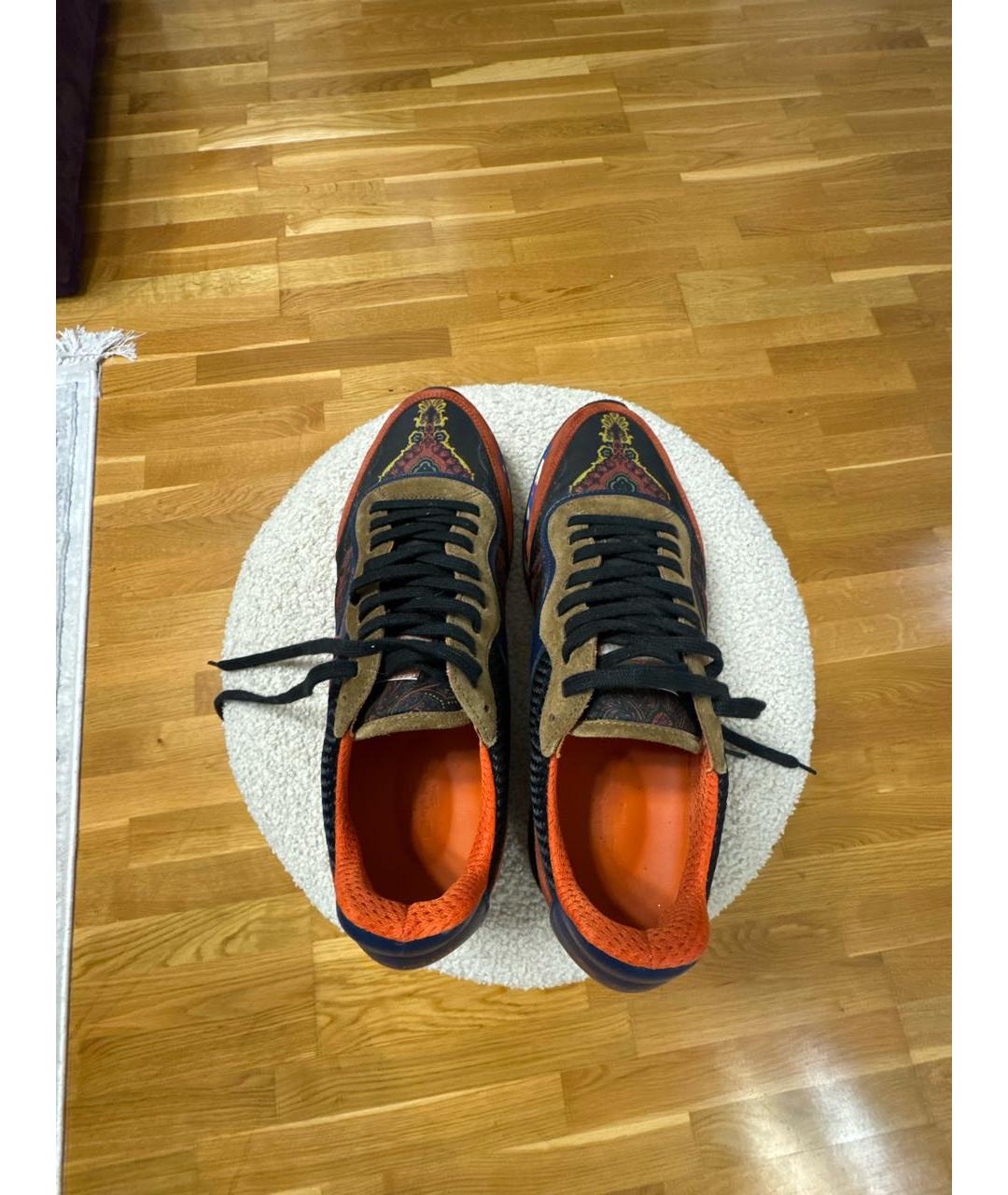ETRO Мульти замшевые низкие кроссовки / кеды, фото 3