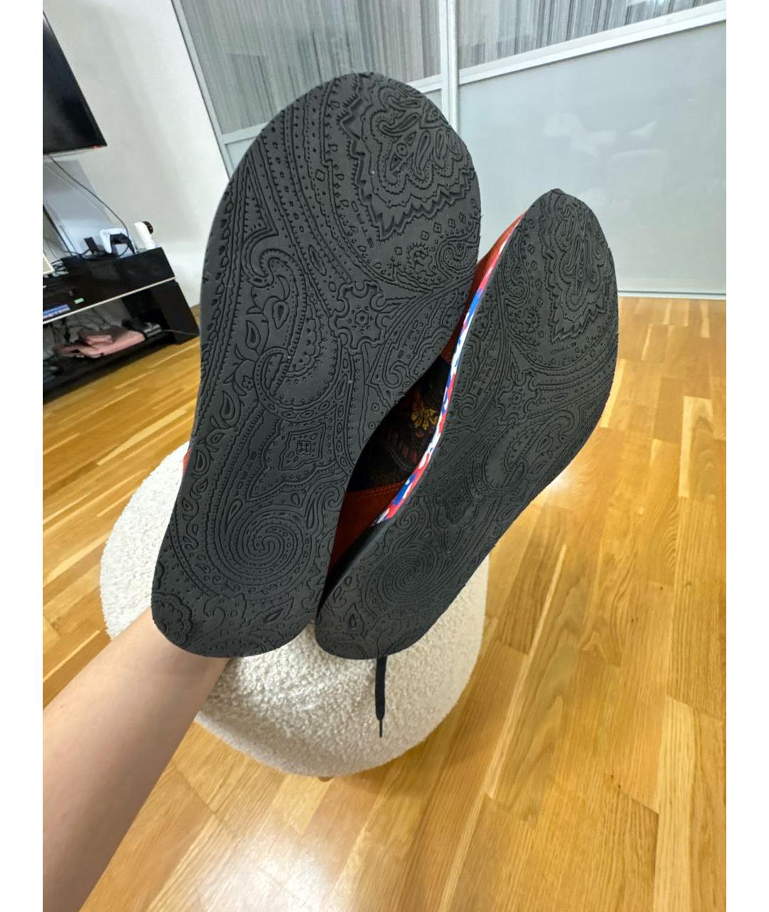 ETRO Мульти замшевые низкие кроссовки / кеды, фото 5