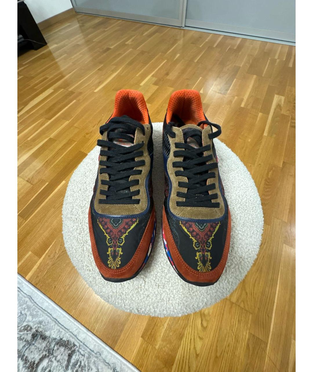 ETRO Мульти замшевые низкие кроссовки / кеды, фото 2