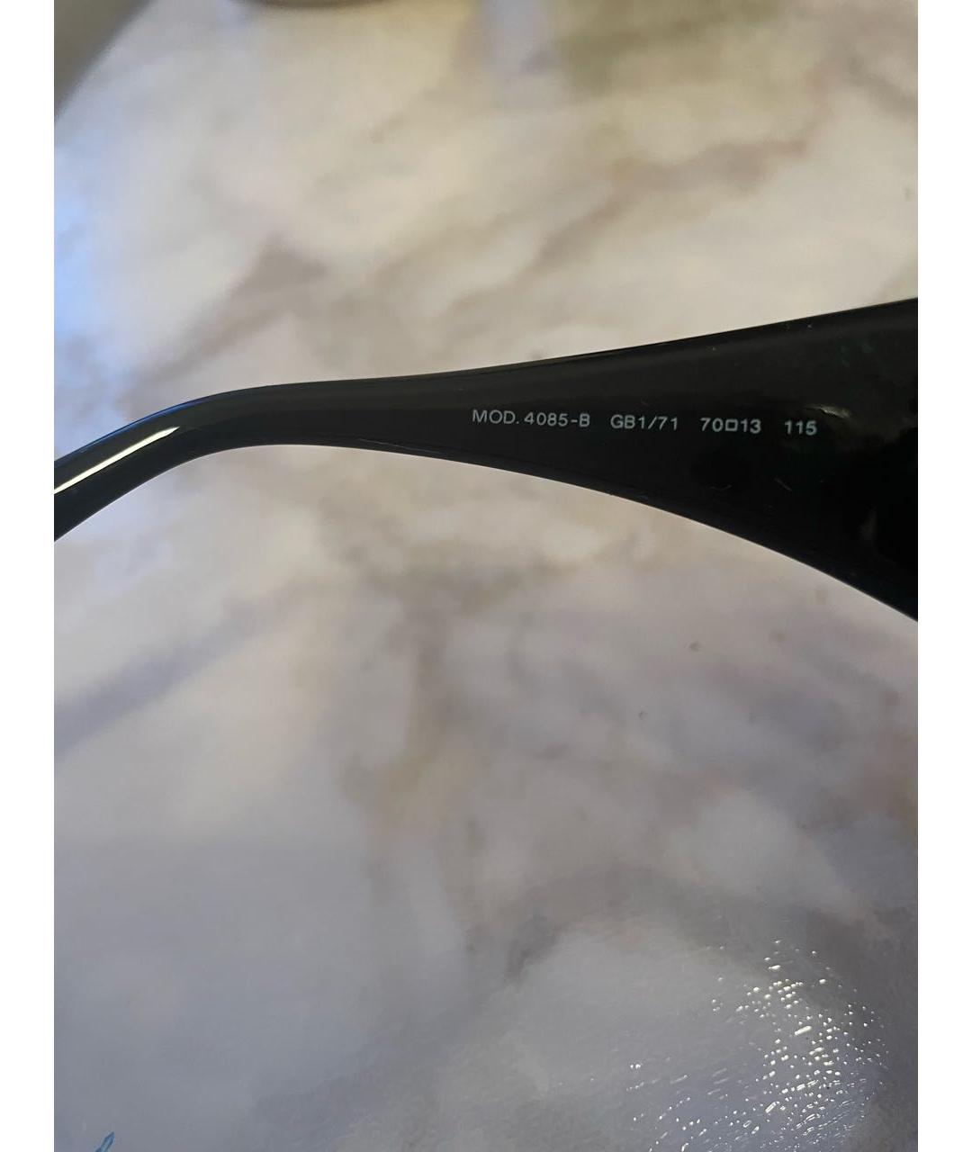 VERSACE Черные пластиковые солнцезащитные очки, фото 7