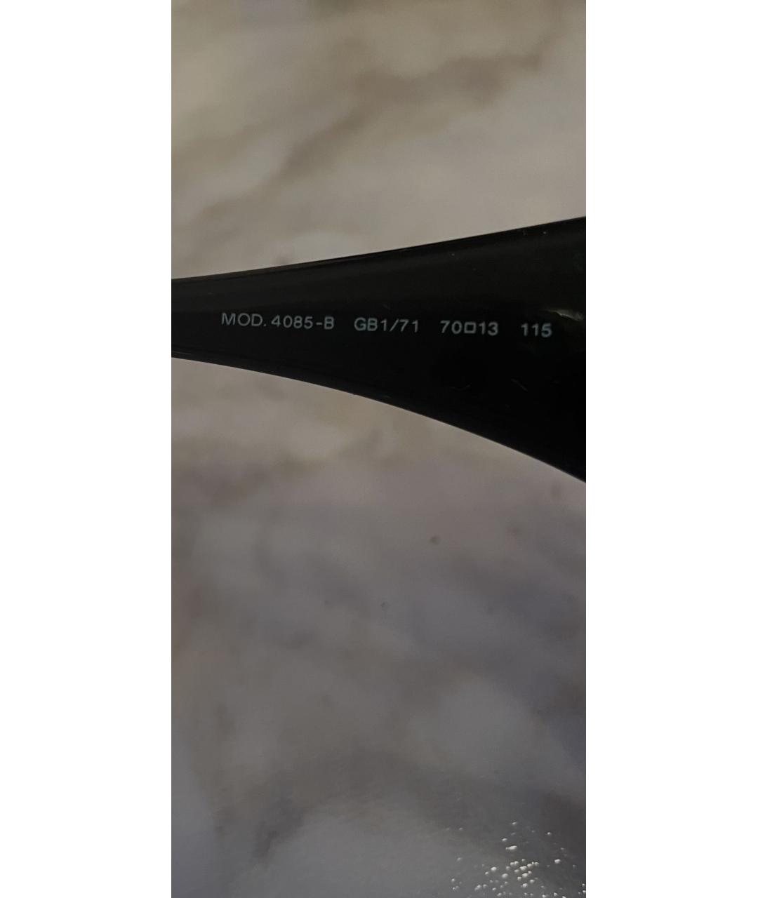 VERSACE Черные пластиковые солнцезащитные очки, фото 6