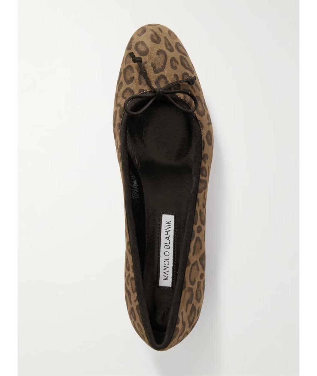 MANOLO BLAHNIK Мульти замшевые балетки, фото 4