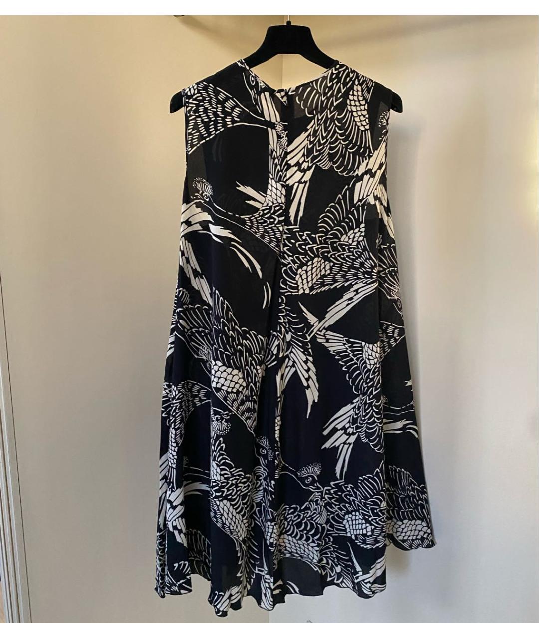 RED VALENTINO Черное шелковое вечернее платье, фото 6