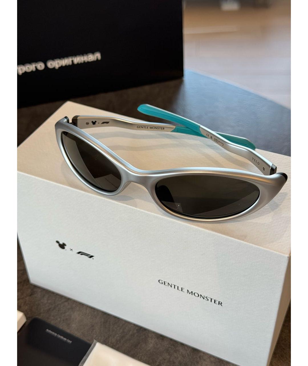 GENTLE MONSTER Серые пластиковые солнцезащитные очки, фото 3