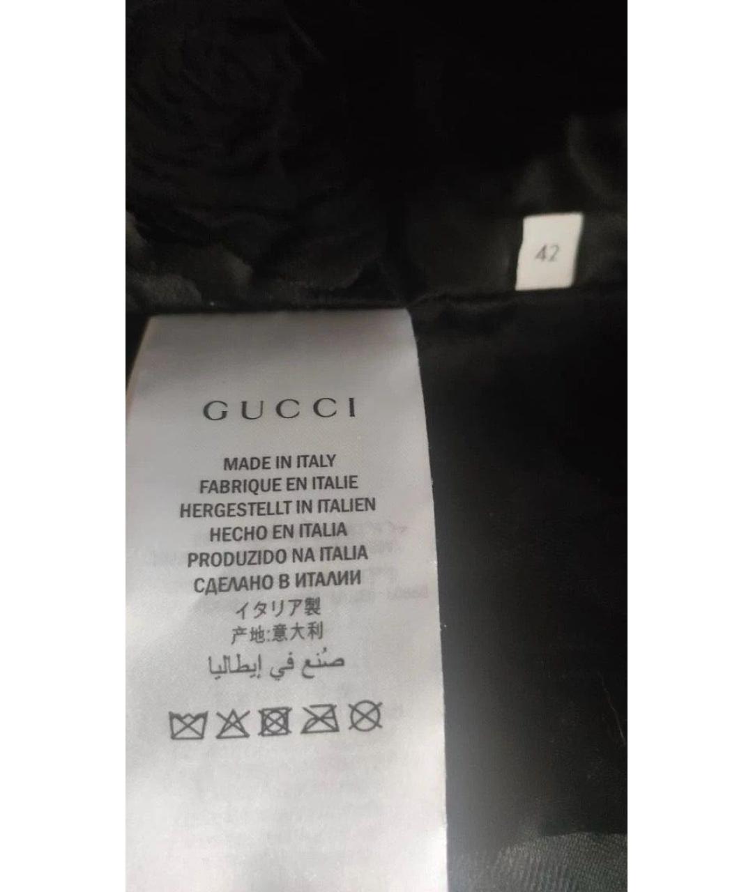 GUCCI Черная кожаная куртка, фото 7