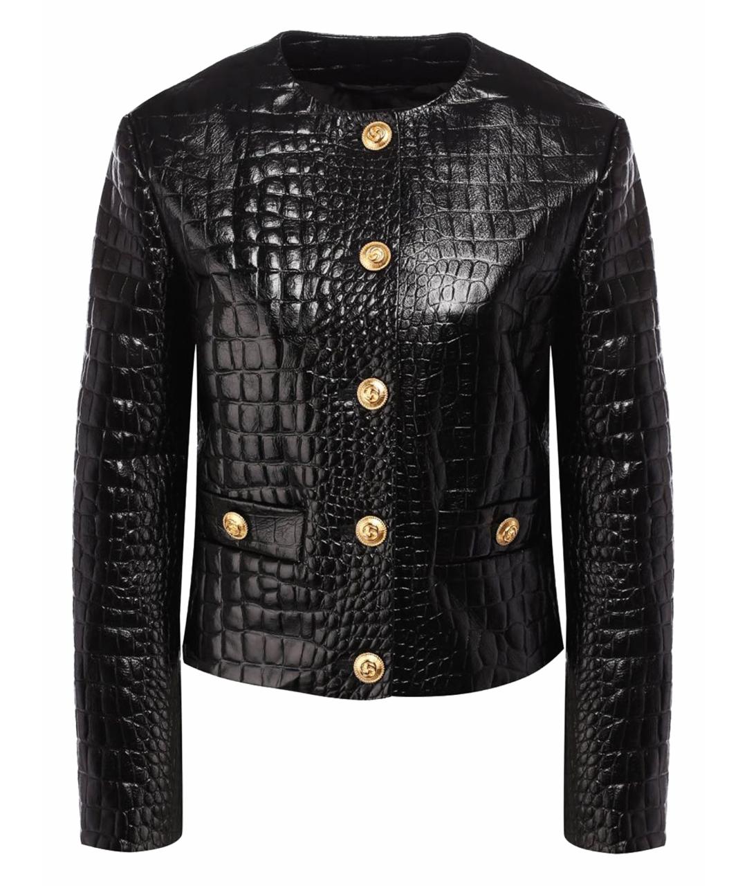 GUCCI Черная кожаная куртка, фото 10