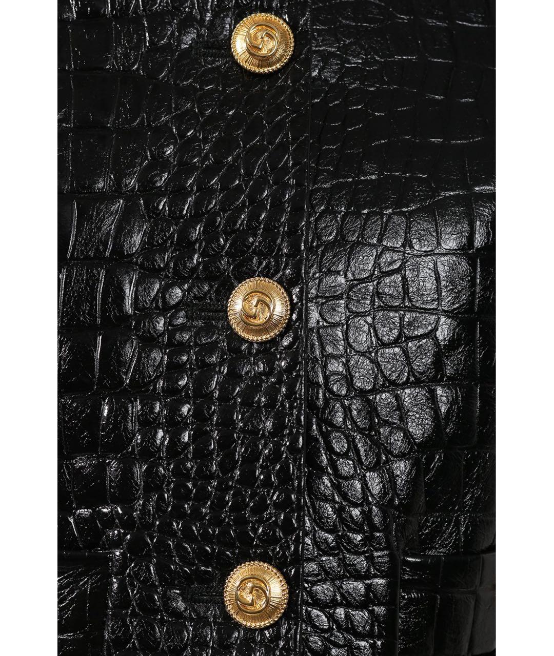 GUCCI Черная кожаная куртка, фото 6