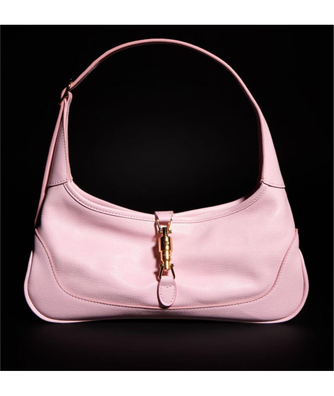 GUCCI Розовая кожаная сумка тоут, фото 4