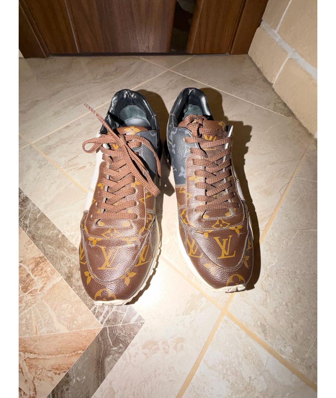 LOUIS VUITTON Кожаные низкие кроссовки / кеды, фото 2