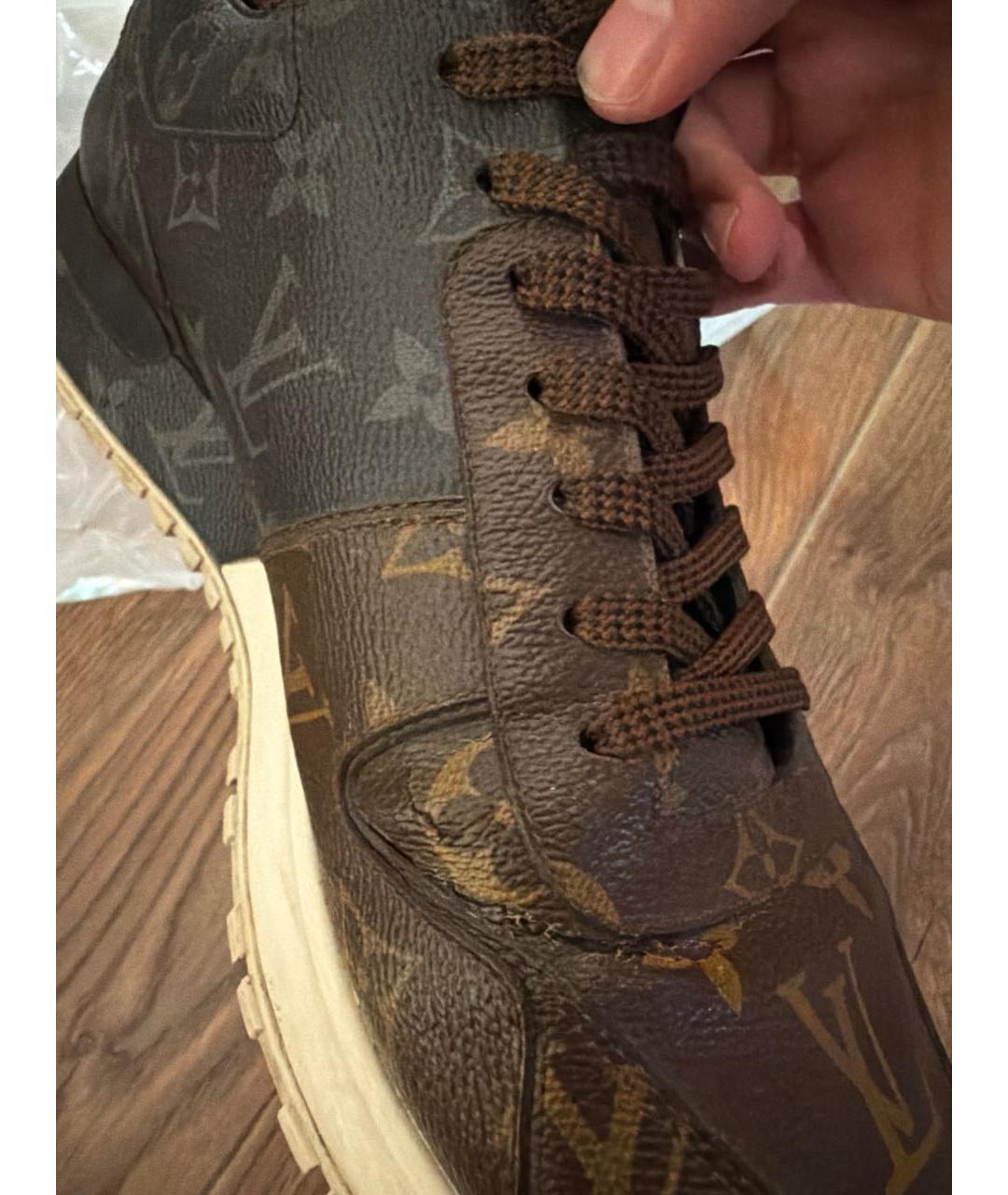 LOUIS VUITTON Кожаные низкие кроссовки / кеды, фото 6