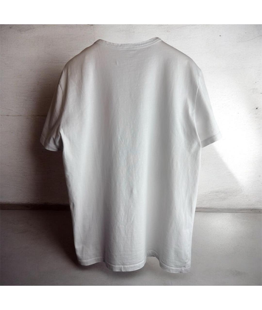 MONCLER Белая хлопковая футболка, фото 6