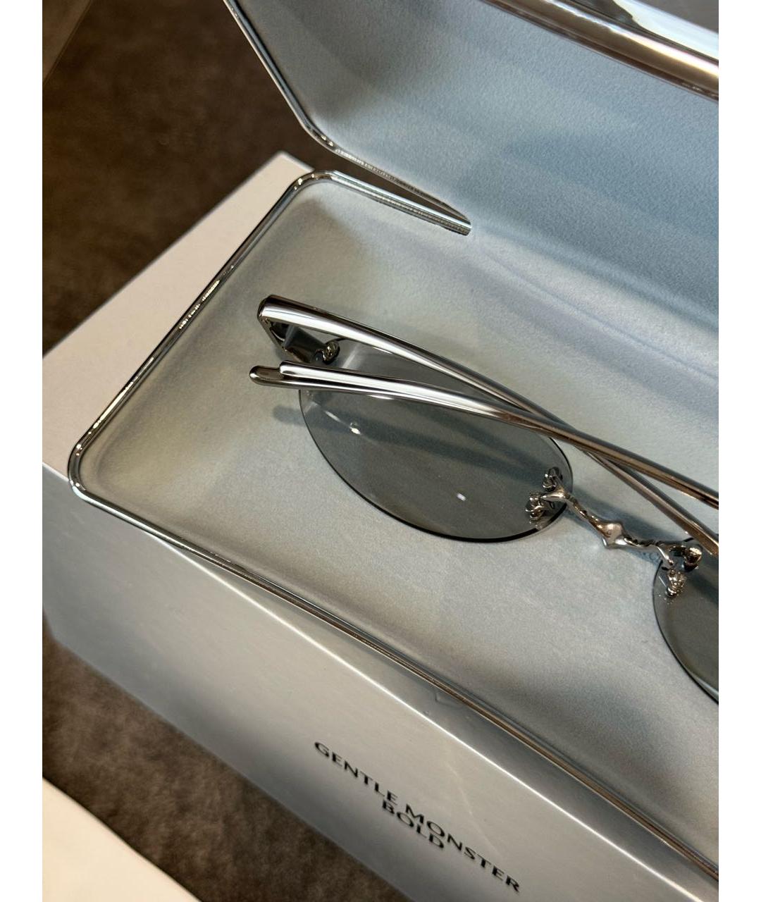 GENTLE MONSTER Серые металлические солнцезащитные очки, фото 6