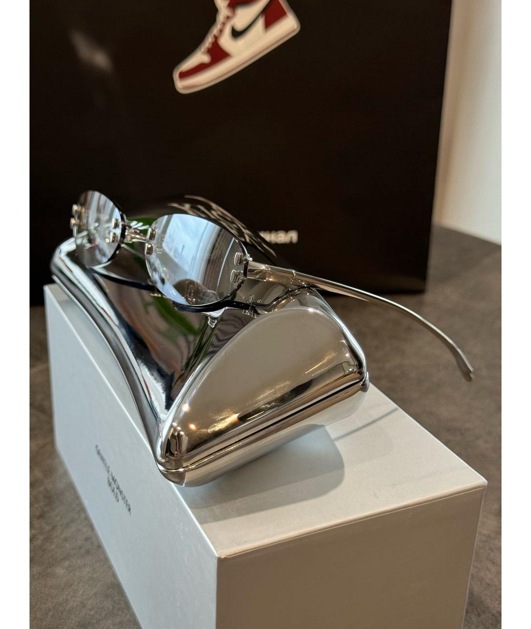 GENTLE MONSTER Серые металлические солнцезащитные очки, фото 7