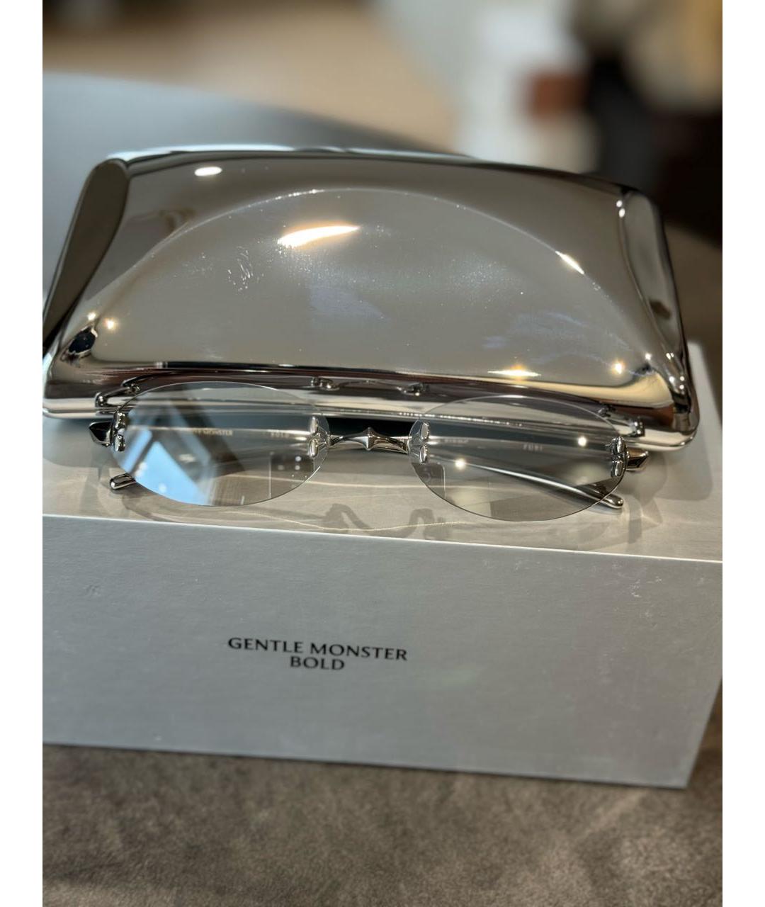 GENTLE MONSTER Серые металлические солнцезащитные очки, фото 8