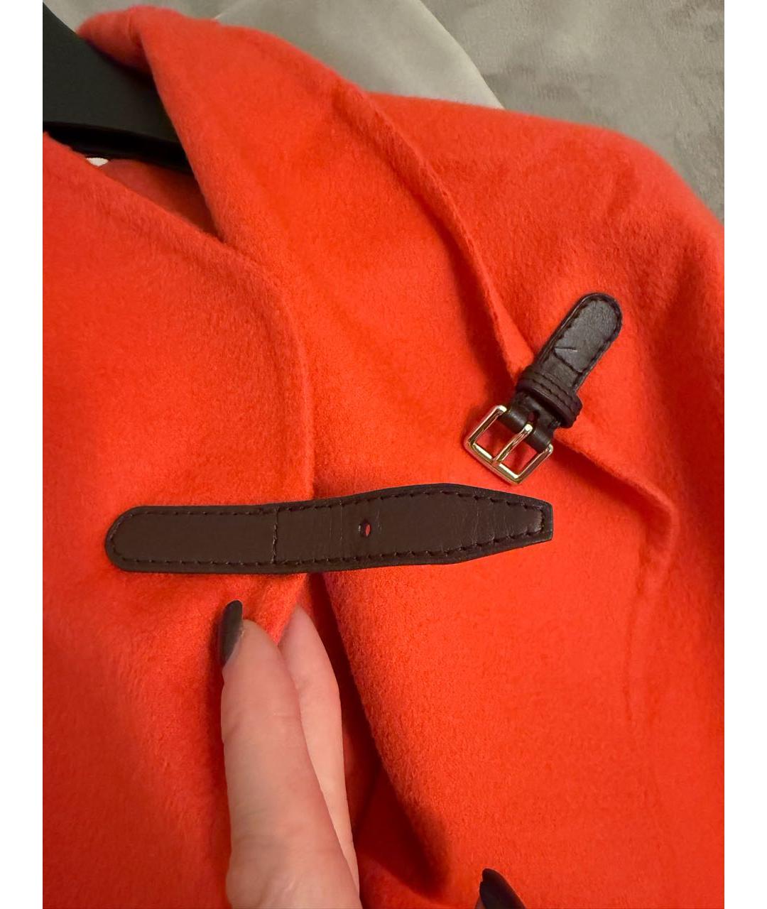 HERMES Оранжевое кашемировое пальто, фото 6