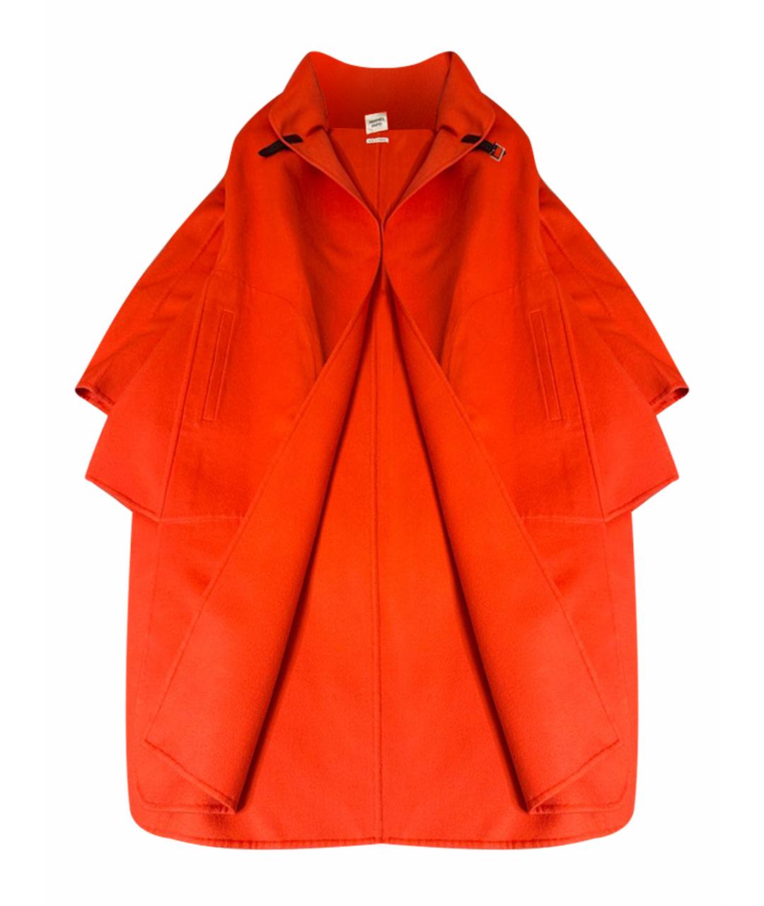 HERMES Оранжевое кашемировое пальто, фото 1