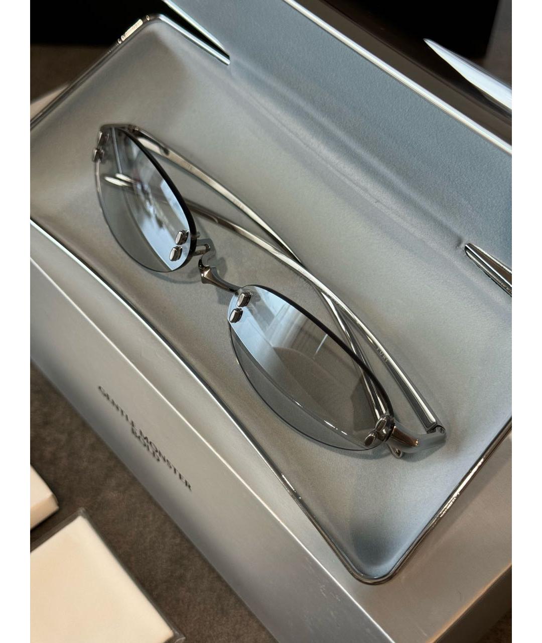 GENTLE MONSTER Серые металлические солнцезащитные очки, фото 3