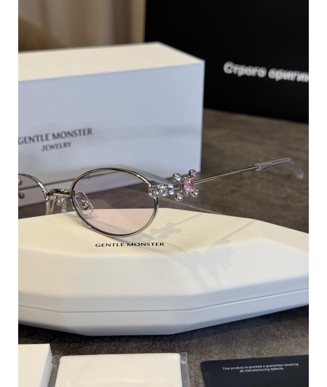 GENTLE MONSTER Серые металлические солнцезащитные очки, фото 5