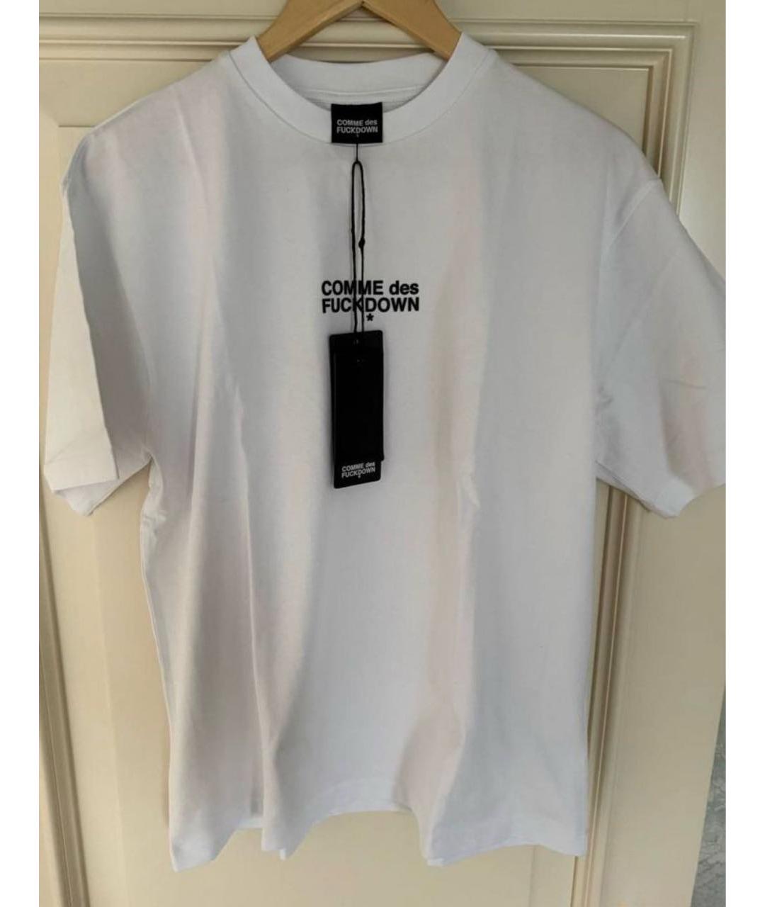 COMME DES GARÇONS Белая хлопковая футболка, фото 3