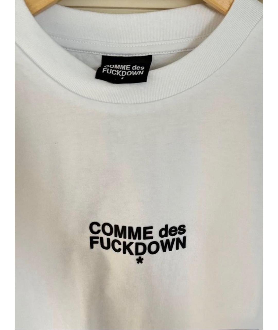 COMME DES GARÇONS Белая хлопковая футболка, фото 2