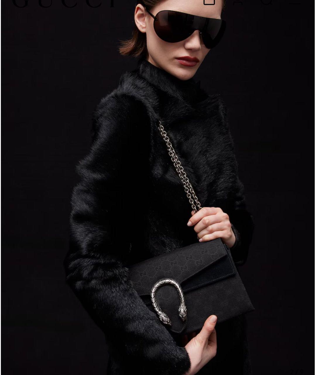 GUCCI Черная сумка через плечо, фото 2