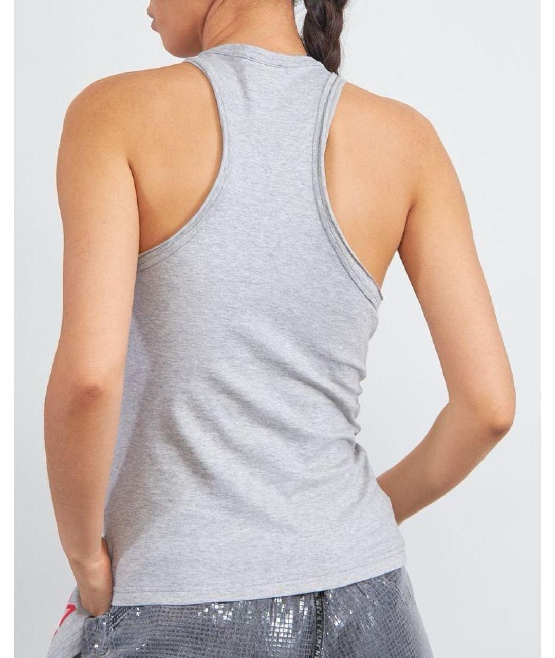 DIESEL Серая хлопковая майка, фото 5