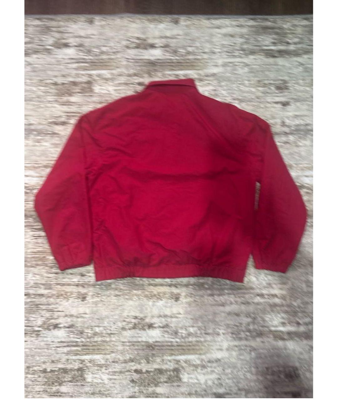 BURBERRY Бордовая полиамидовая куртка, фото 2