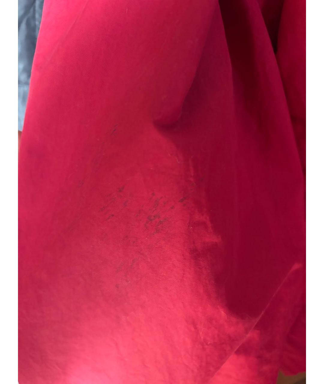 BURBERRY Бордовая полиамидовая куртка, фото 8