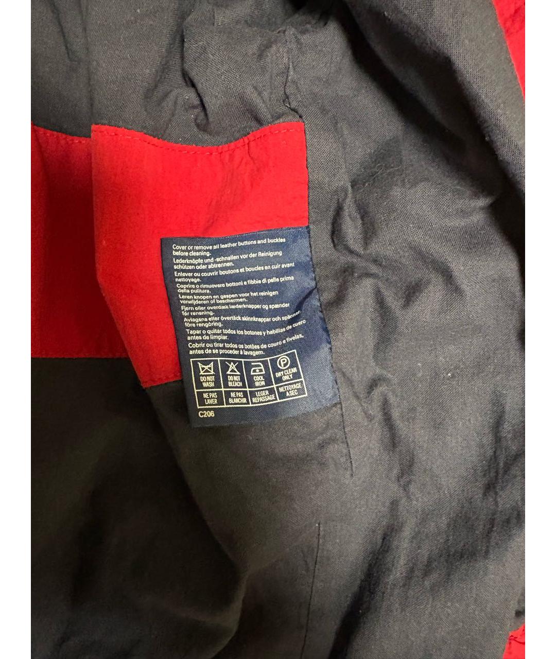 BURBERRY Бордовая полиамидовая куртка, фото 5