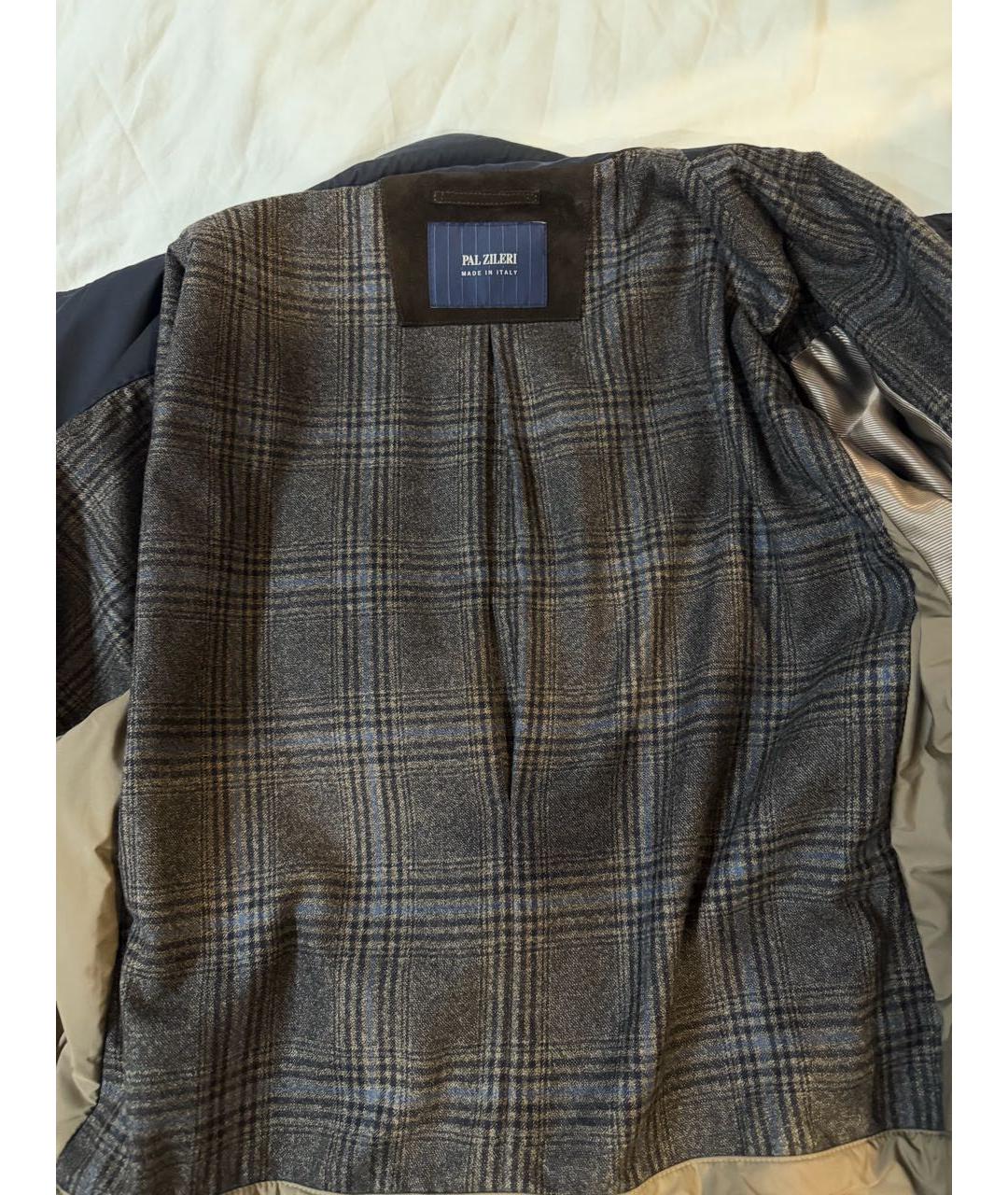 PAL ZILERI Темно-синяя вискозная куртка, фото 3