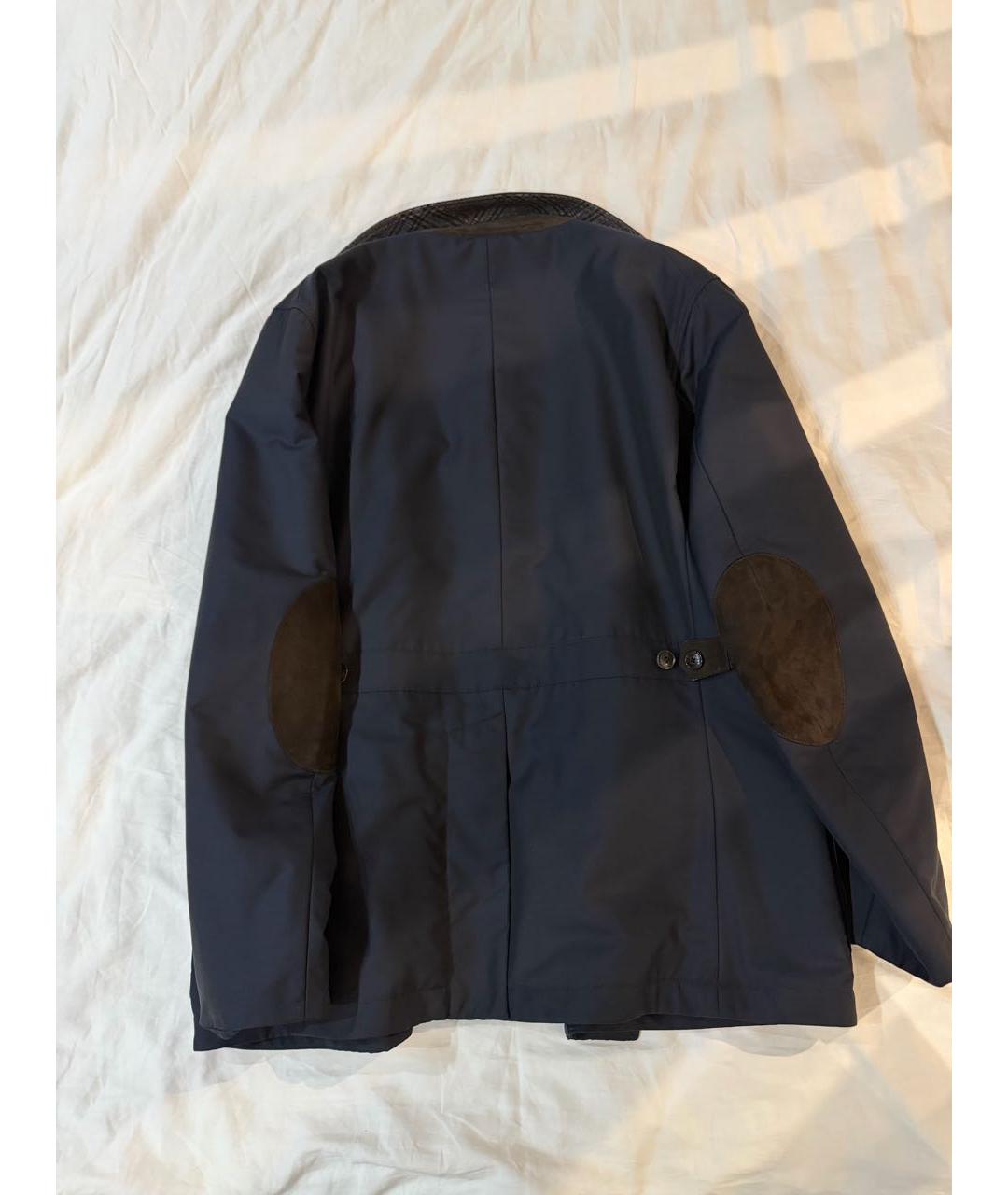 PAL ZILERI Темно-синяя вискозная куртка, фото 2