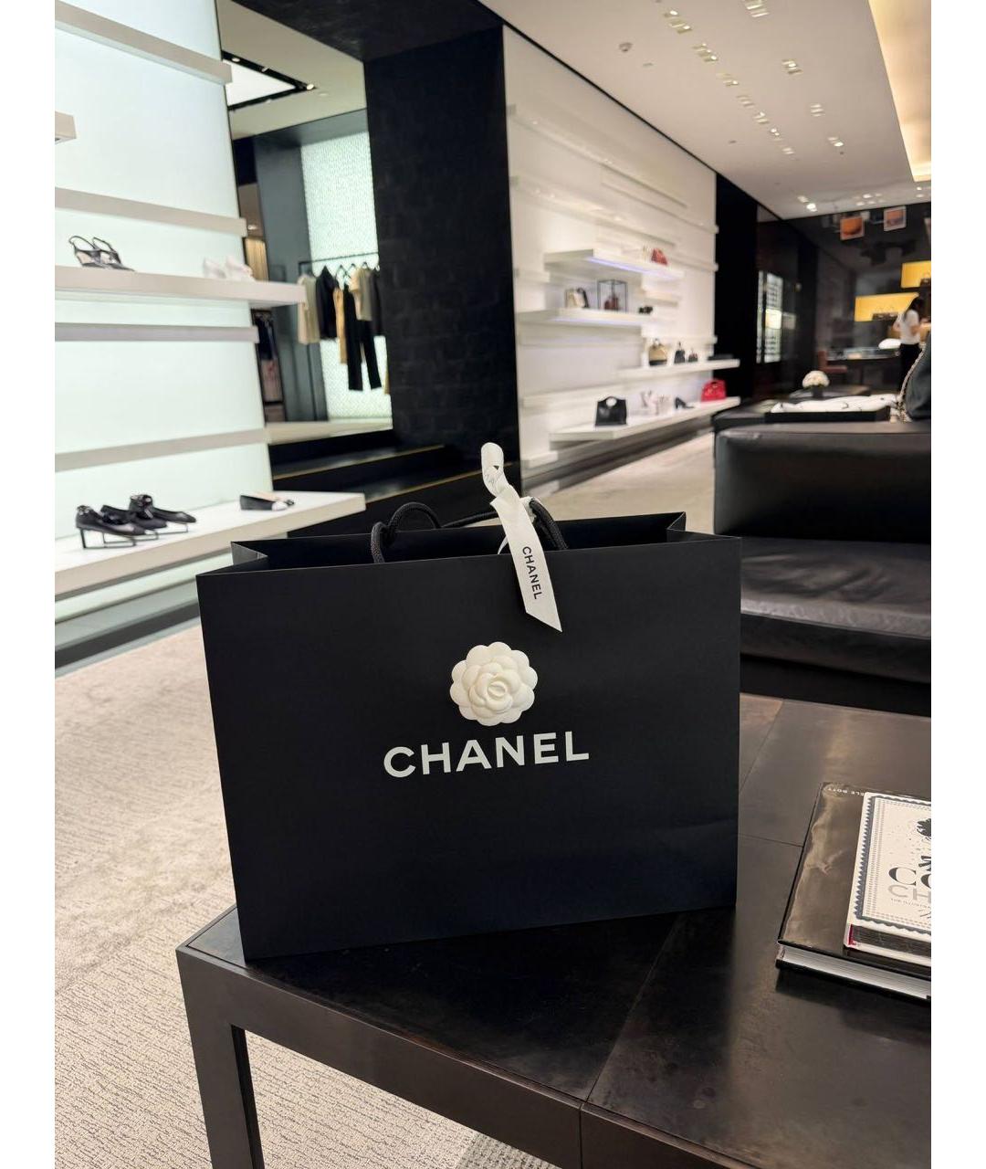 CHANEL Черные кожаные кеды, фото 6