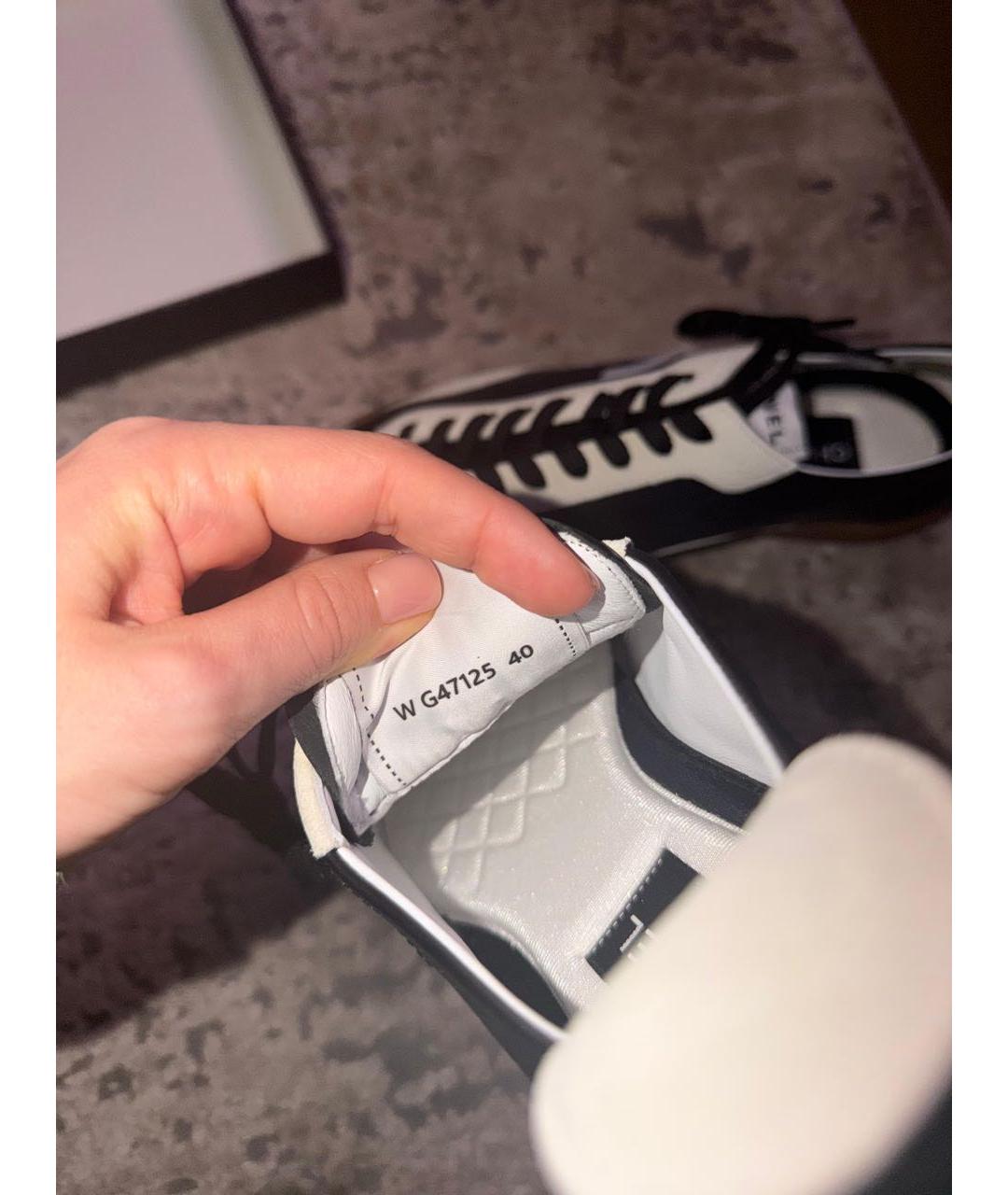 CHANEL Черные кожаные кеды, фото 7