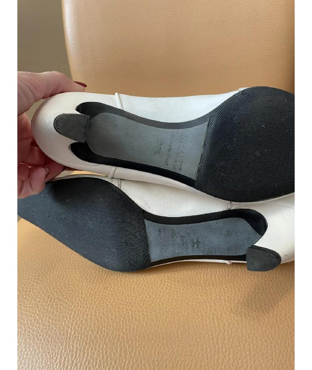 KHAITE Белые кожаные полусапоги, фото 6