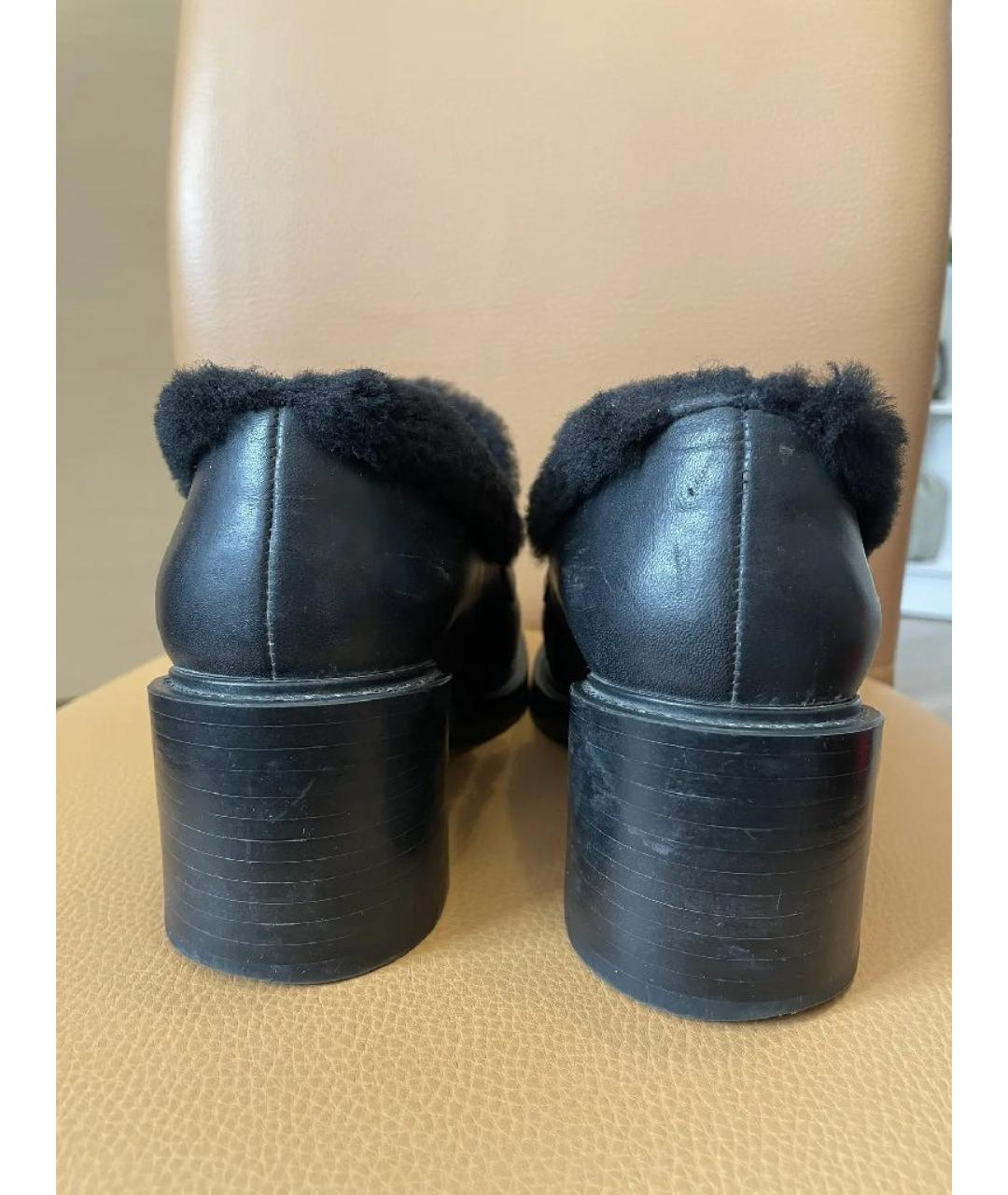 CHLOE Черные кожаные лоферы, фото 4