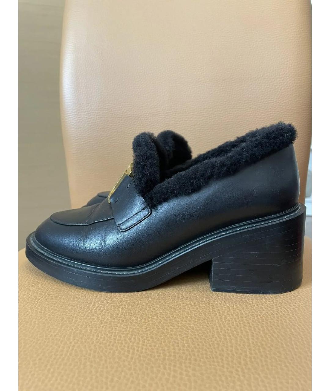 CHLOE Черные кожаные лоферы, фото 7