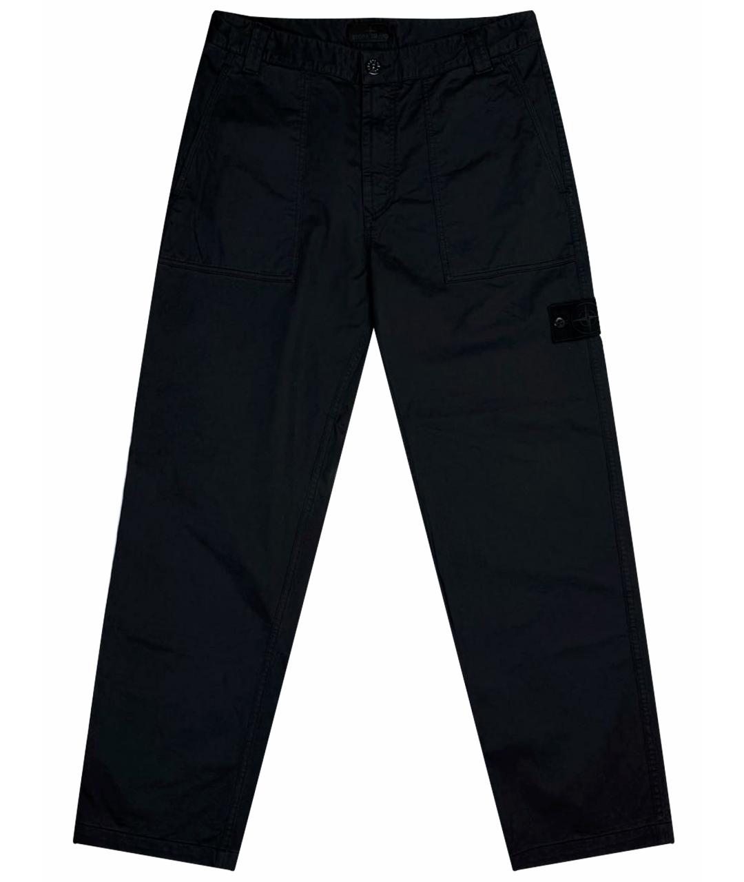 STONE ISLAND Черные классические брюки, фото 1