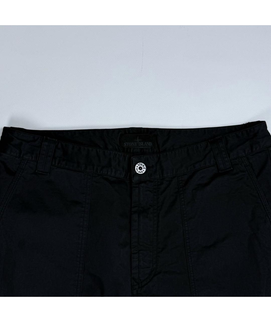 STONE ISLAND Черные классические брюки, фото 3