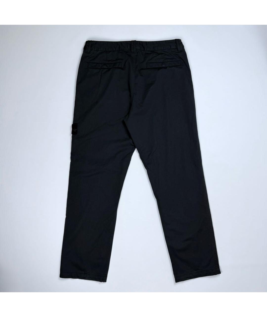 STONE ISLAND Черные классические брюки, фото 2
