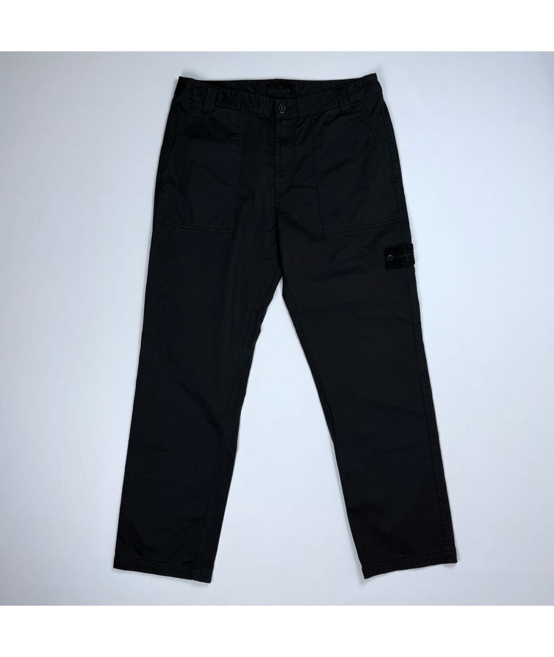 STONE ISLAND Черные классические брюки, фото 6