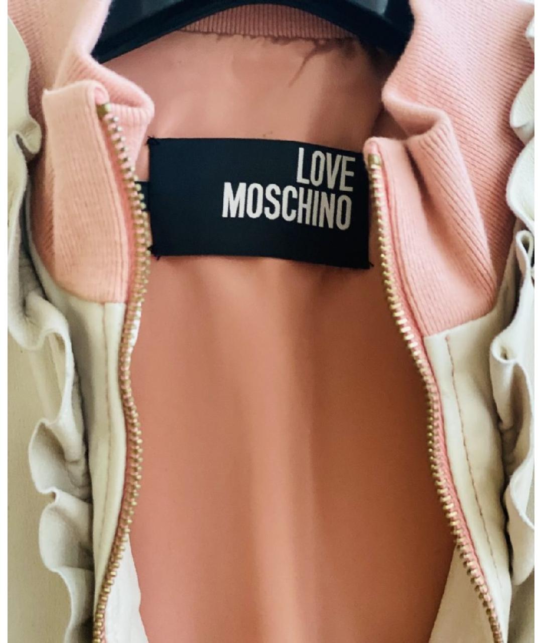 LOVE MOSCHINO Кожаная куртка, фото 7