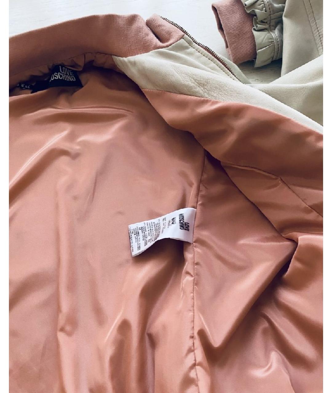 LOVE MOSCHINO Кожаная куртка, фото 8