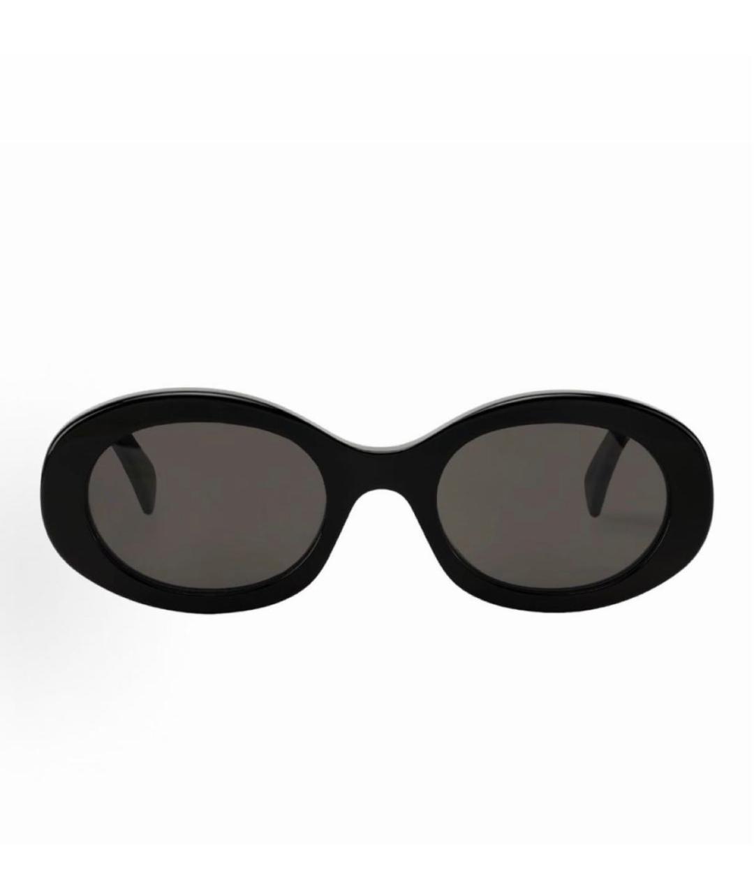 CELINE Черные пластиковые солнцезащитные очки, фото 3