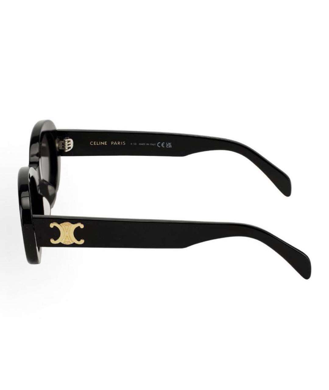 CELINE Черные пластиковые солнцезащитные очки, фото 2