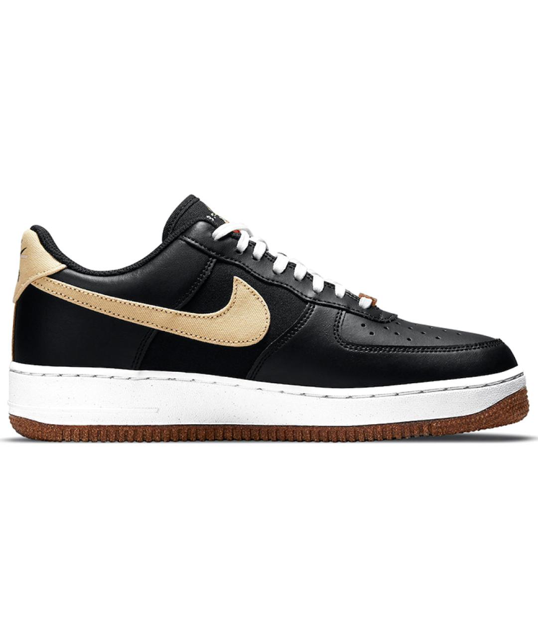 NIKE Черные кожаные низкие кроссовки / кеды, фото 3