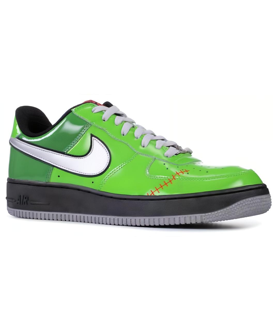 NIKE Зеленые низкие кроссовки / кеды, фото 4