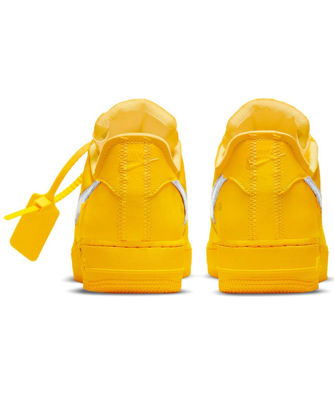 NIKE Желтые кожаные кроссовки, фото 5