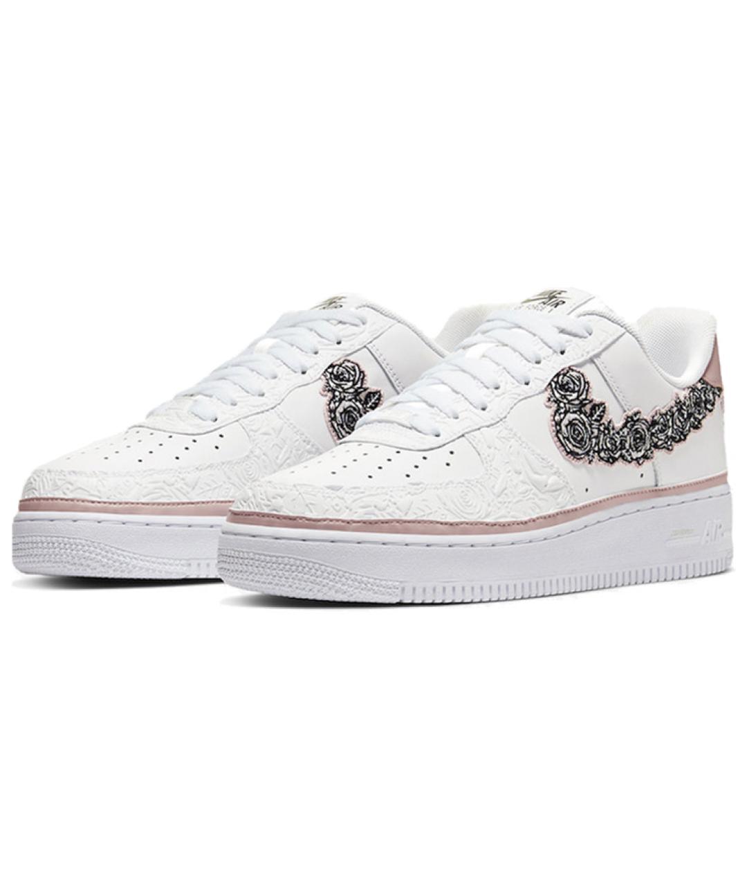 NIKE Белые кожаные кроссовки, фото 4