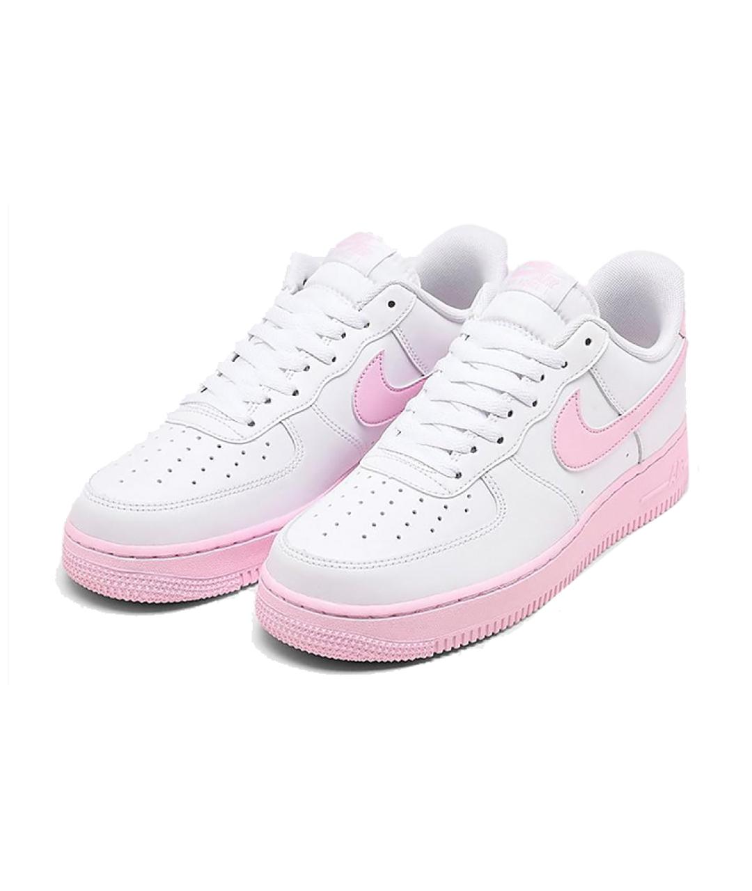 NIKE Белые кожаные низкие кроссовки / кеды, фото 4